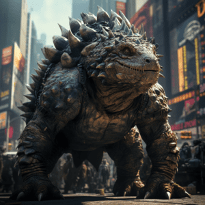Godzilla-Turtle like beast in New York City